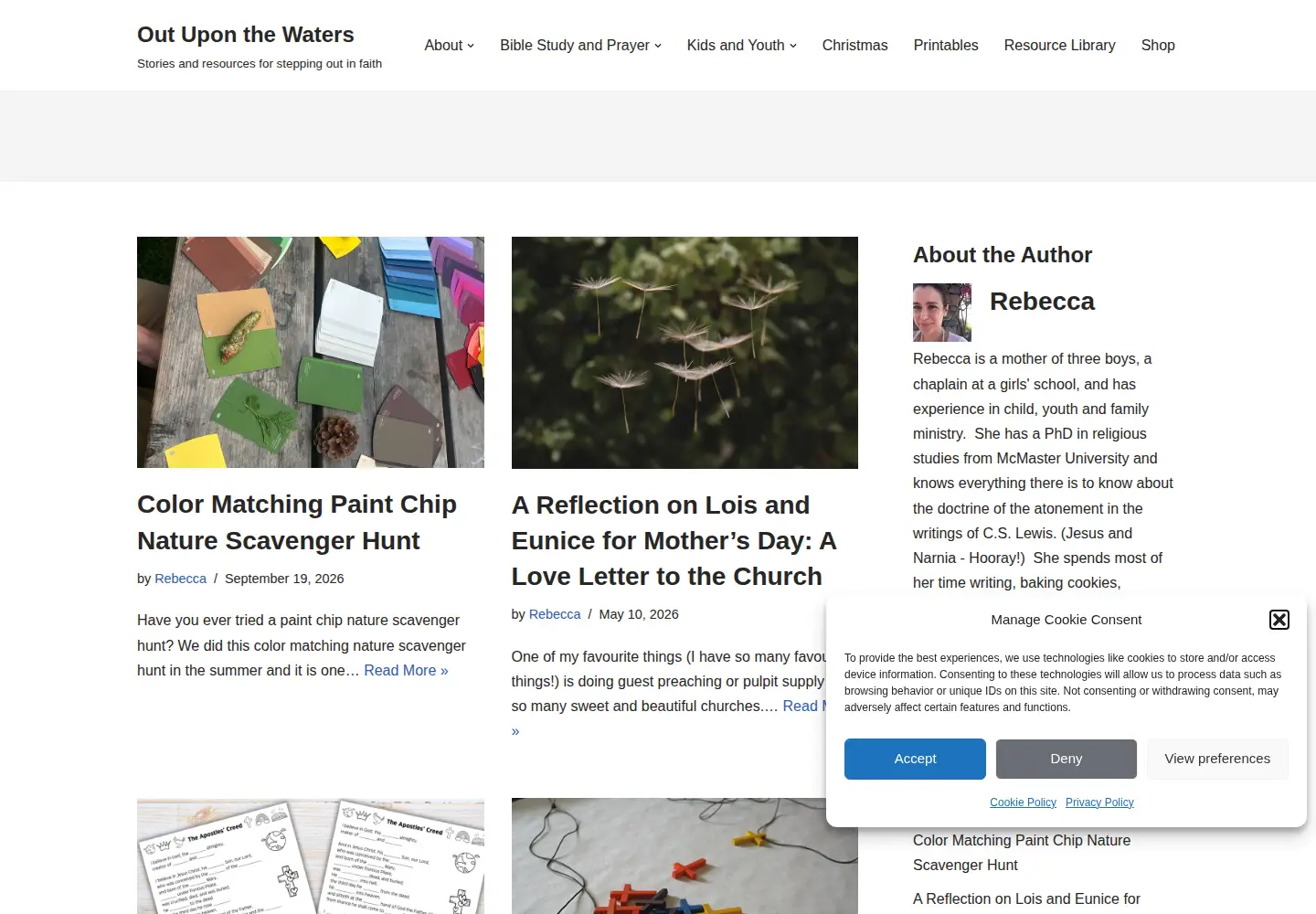 Screenshot of outuponthewaters.com