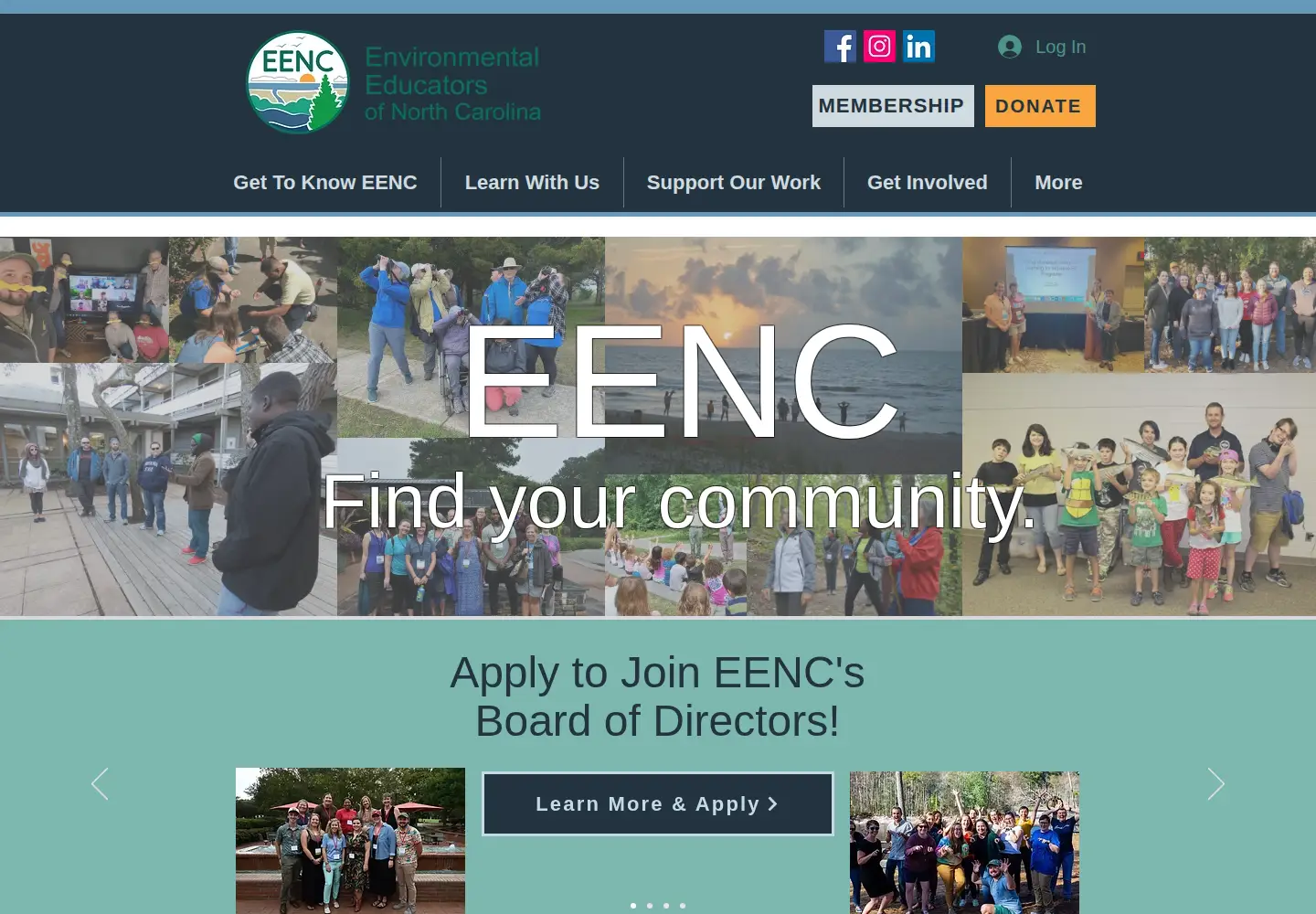 Screenshot of eenc.org