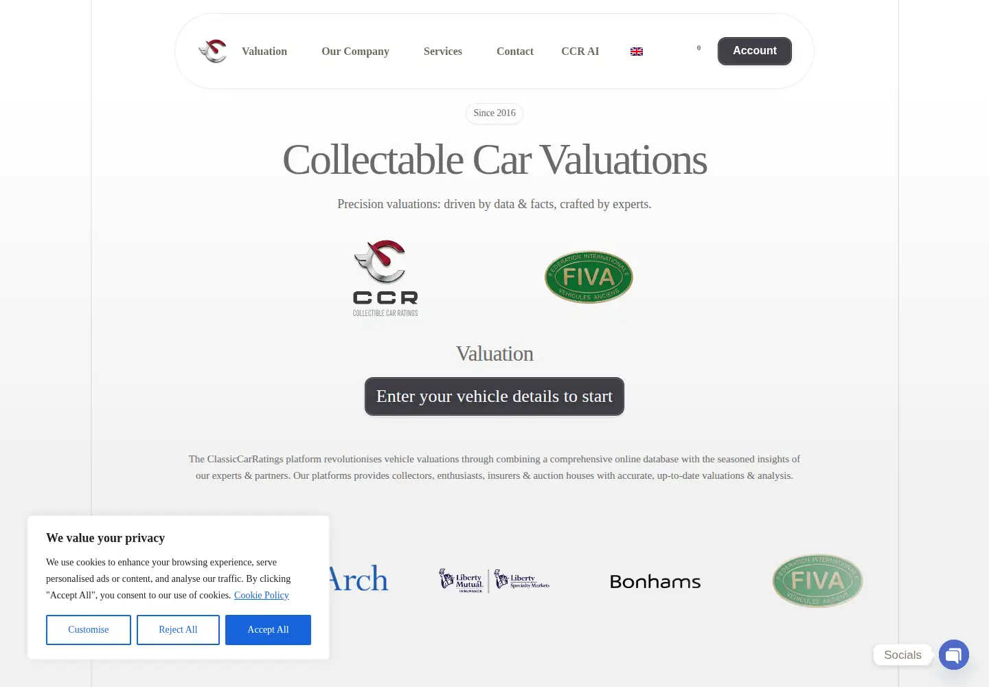 Screenshot of classiccarratings.com