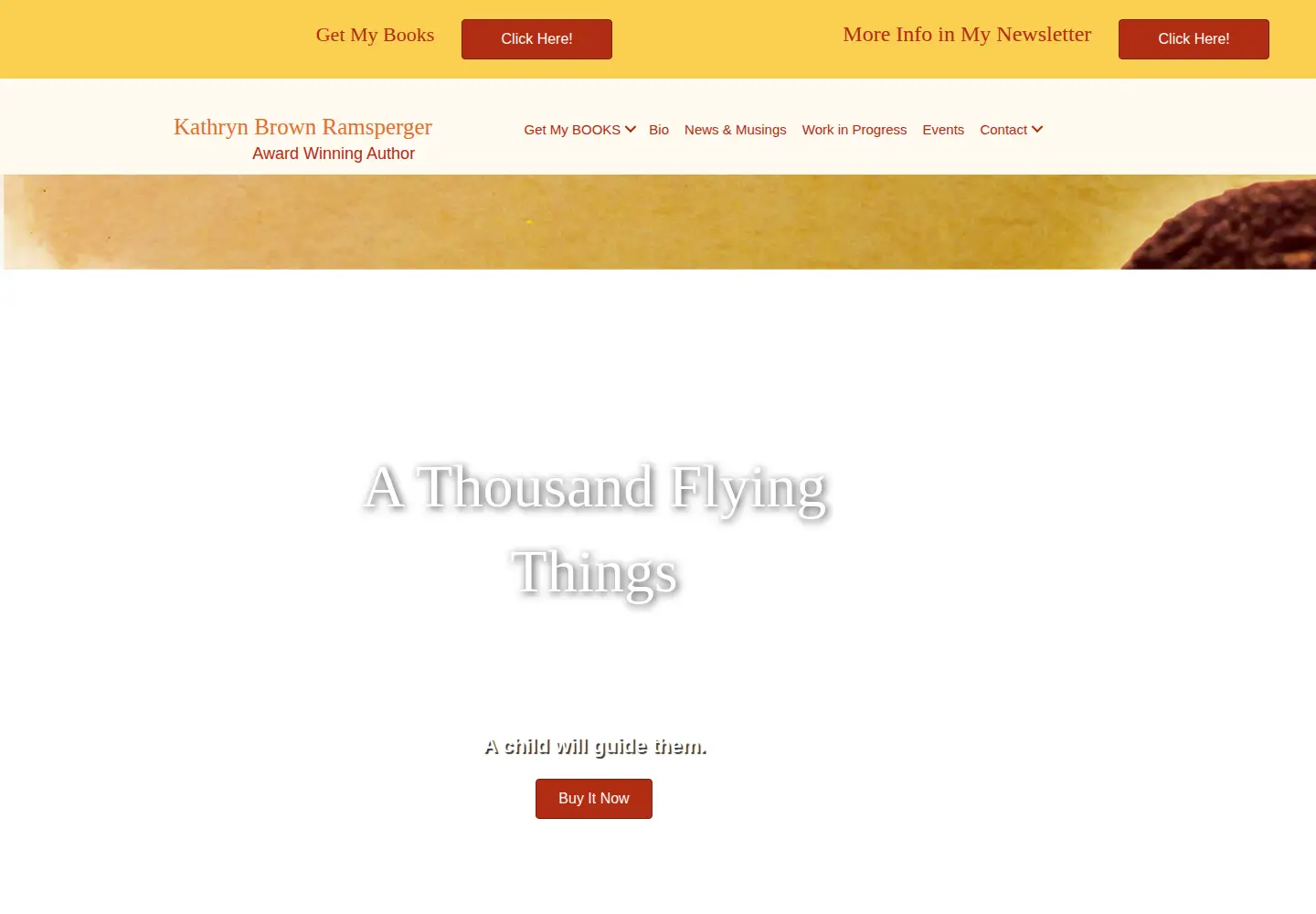 Captured homepage of kathrynbrownramsperger.com in the current scan