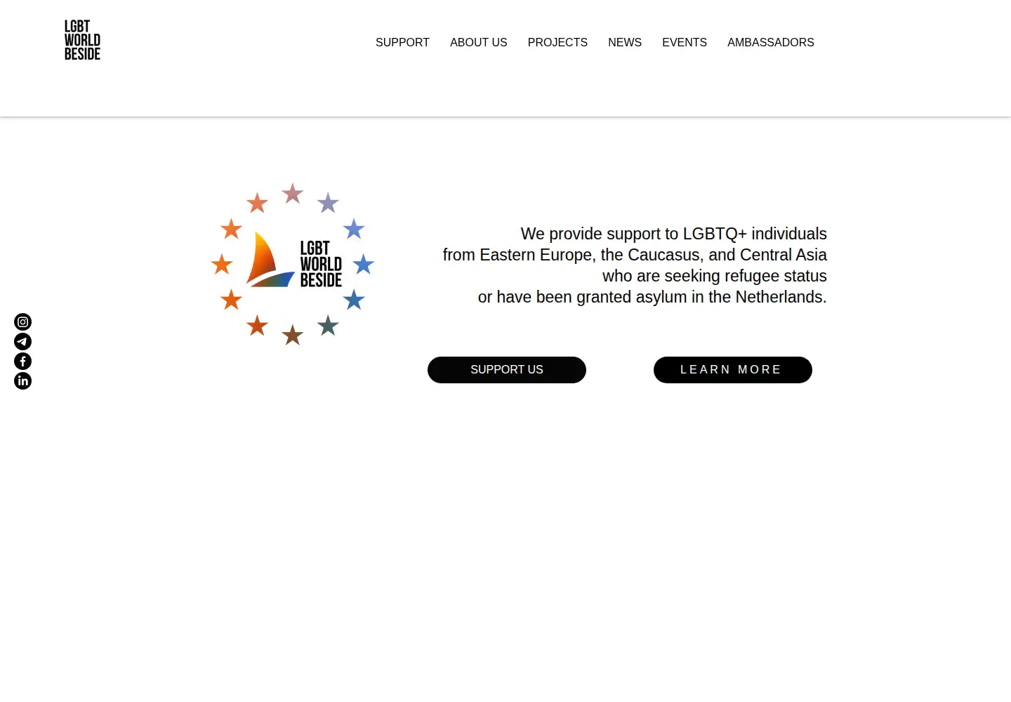 Captured homepage of lgbtworldbeside.org in the current scan