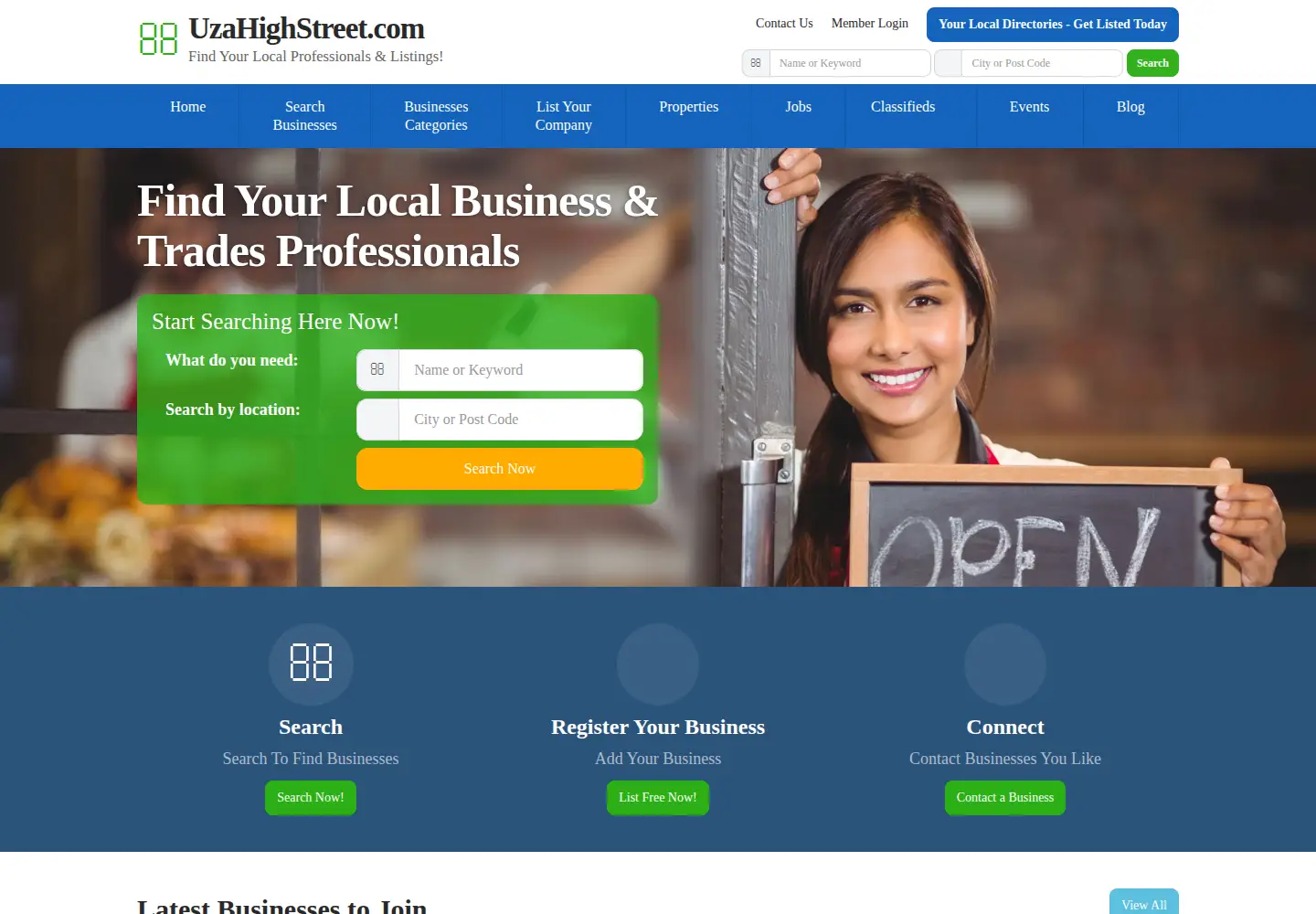 Screenshot of uzahighstreet.com