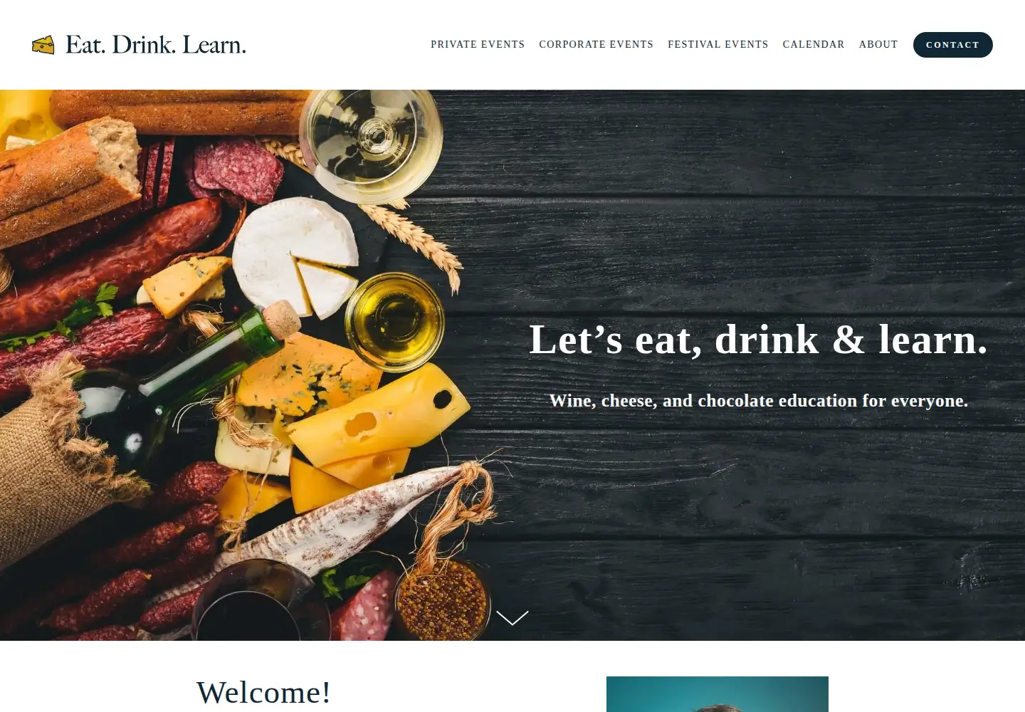 Screenshot of eatdrinklearn.com