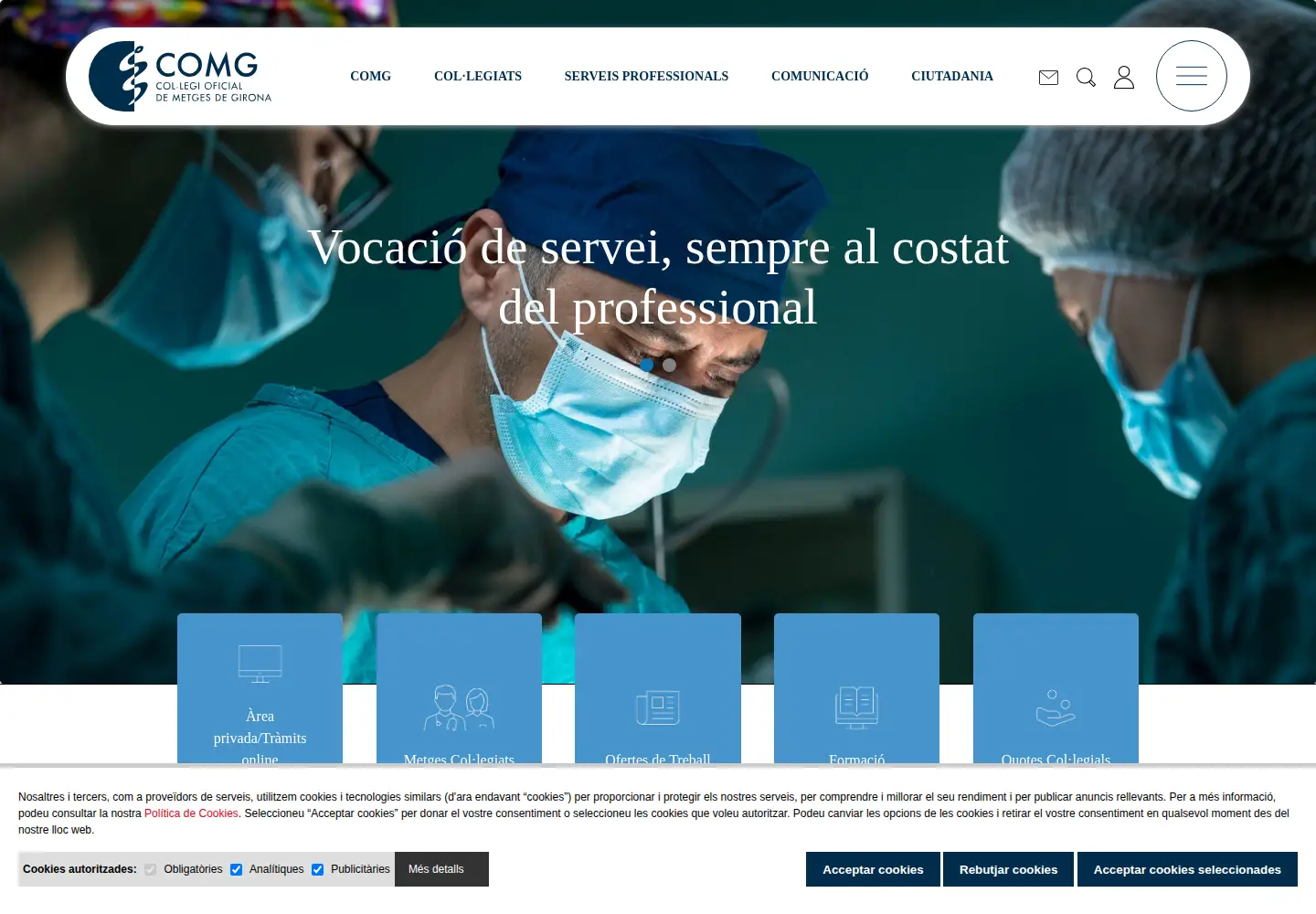 Screenshot of comg.cat