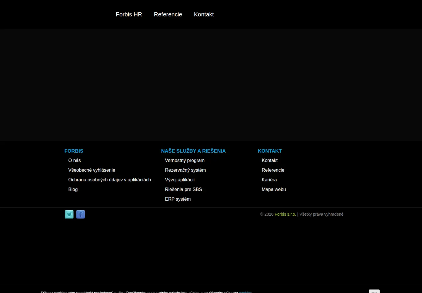 Screenshot of forbis.sk