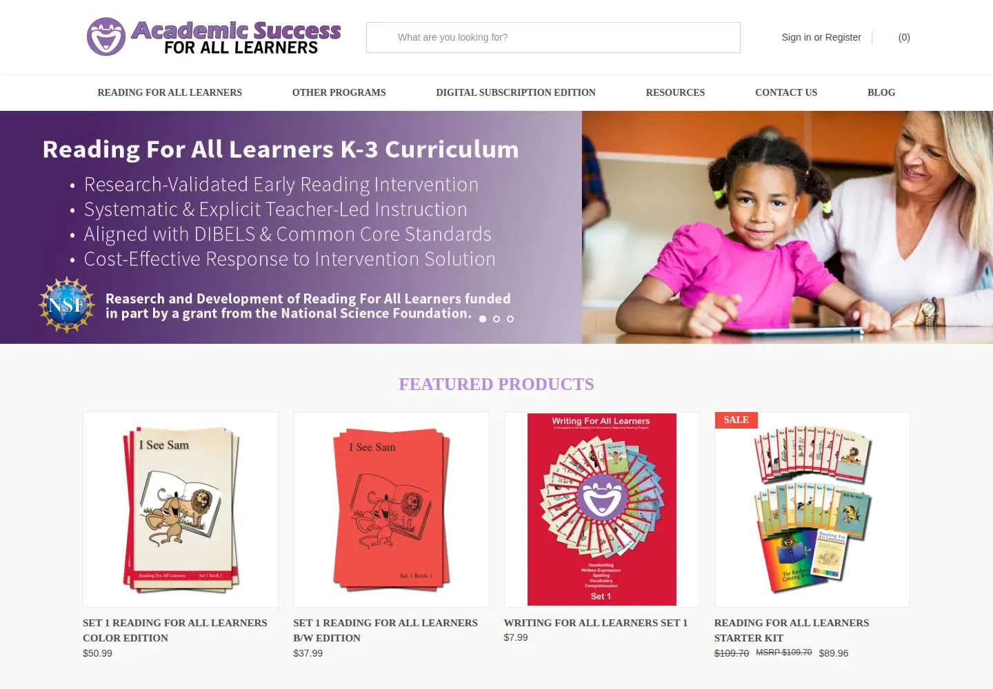 Screenshot of iseesam.com