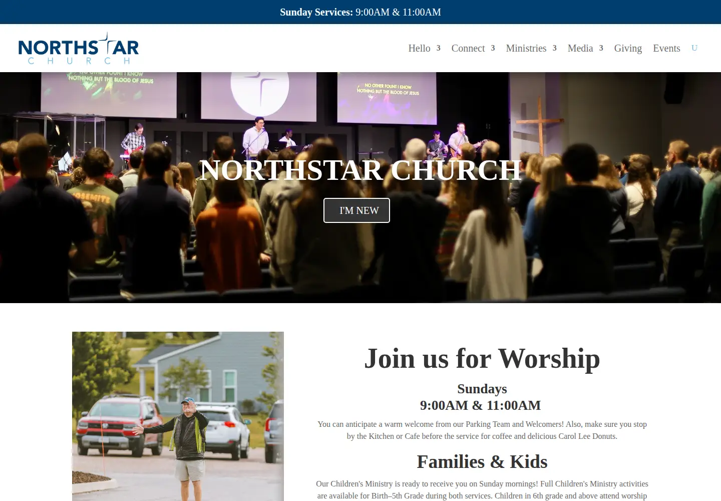 Screenshot of northstarfamily.org