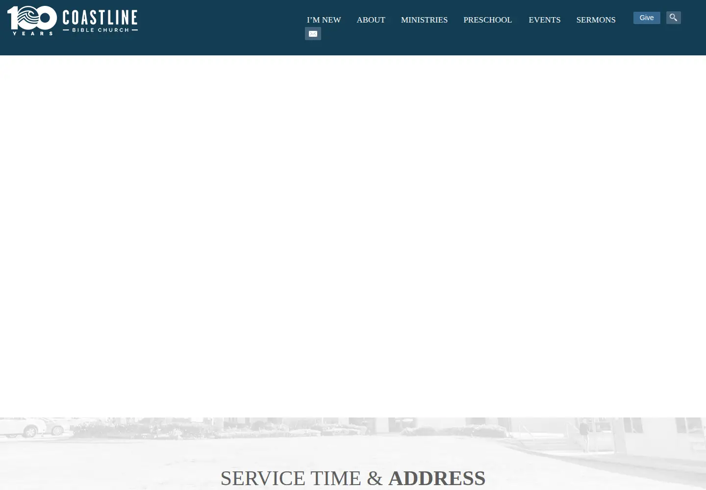 Screenshot of coastlinebible.org
