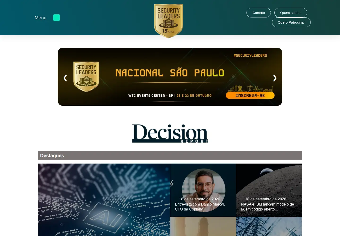 Screenshot of decisionreport.com.br