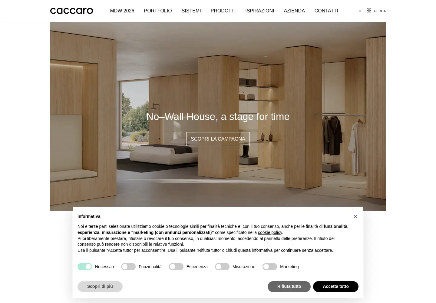 Screenshot of caccaro.com