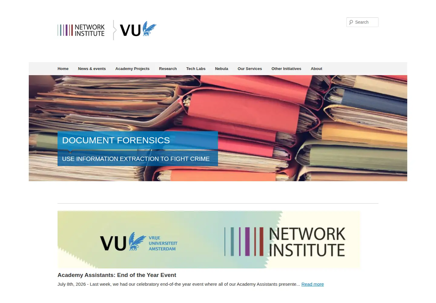 Screenshot of networkinstitute.org