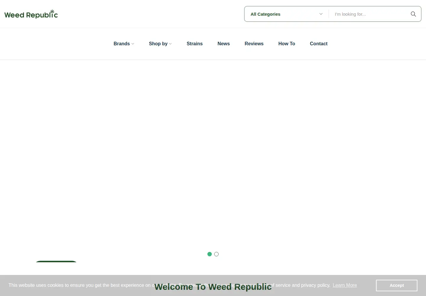 Screenshot of weedrepublic.com
