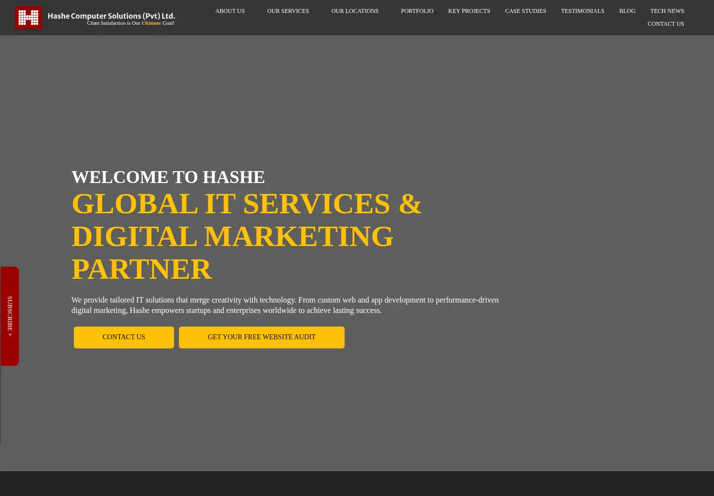 Screenshot of hashe.com