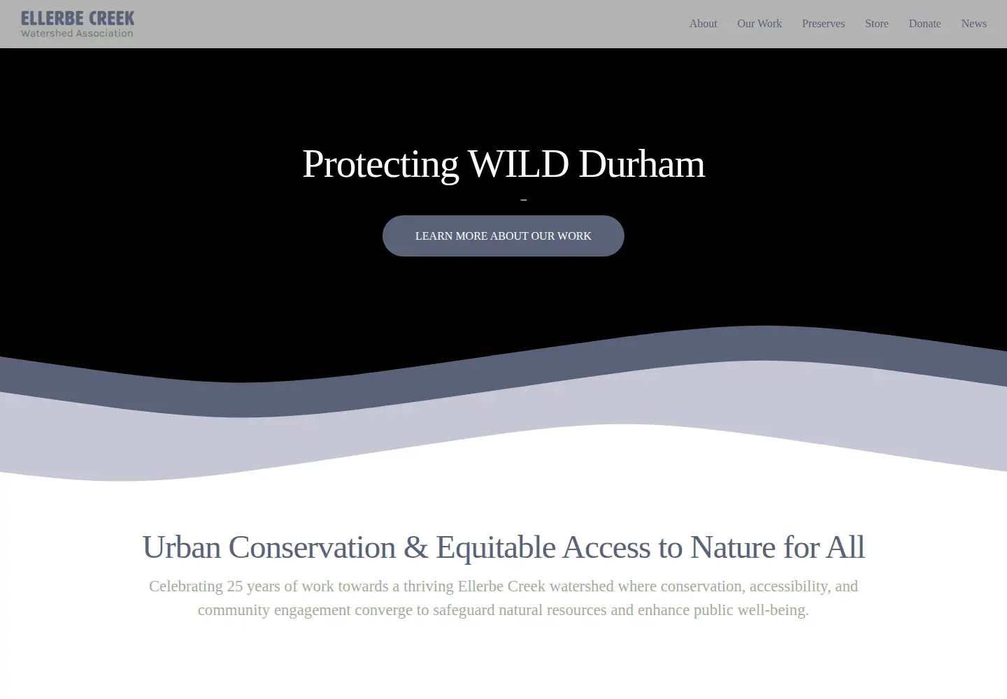 Screenshot of ellerbecreek.org