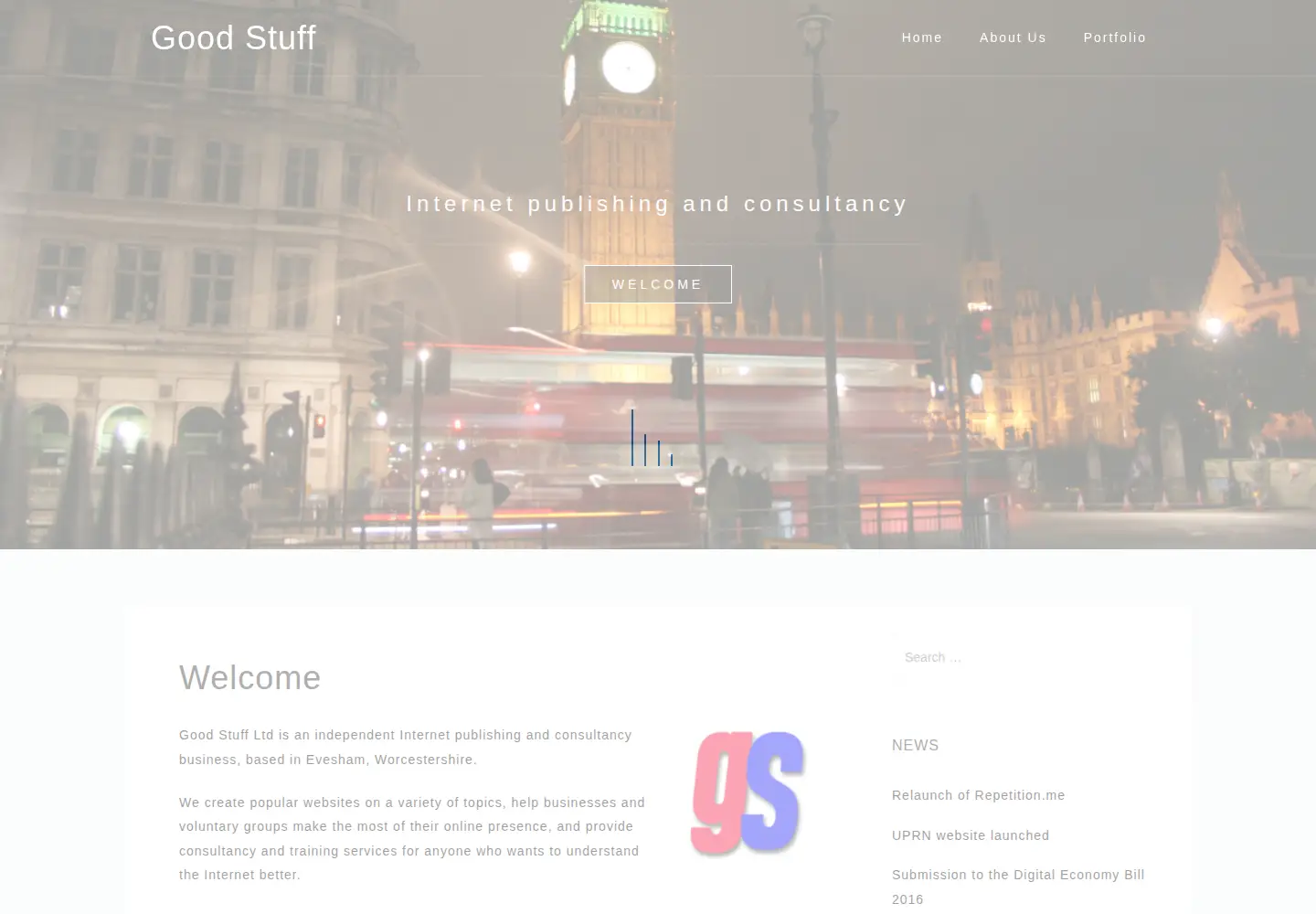 Screenshot of good-stuff.co.uk