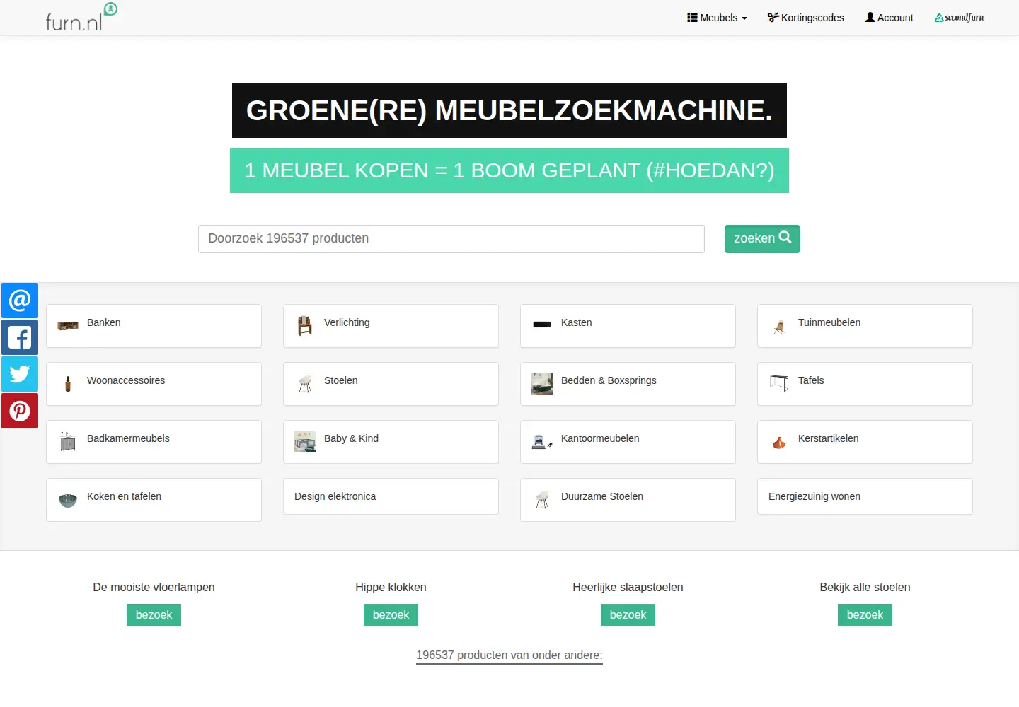 Captured homepage of furn.nl in the current scan