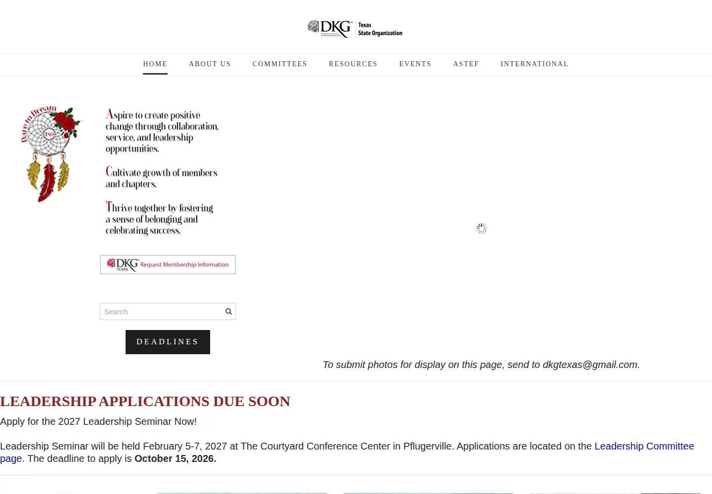 Screenshot of dkgtexas.org