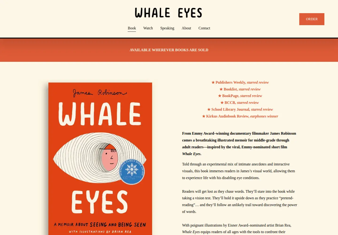Screenshot of whaleeyes.org