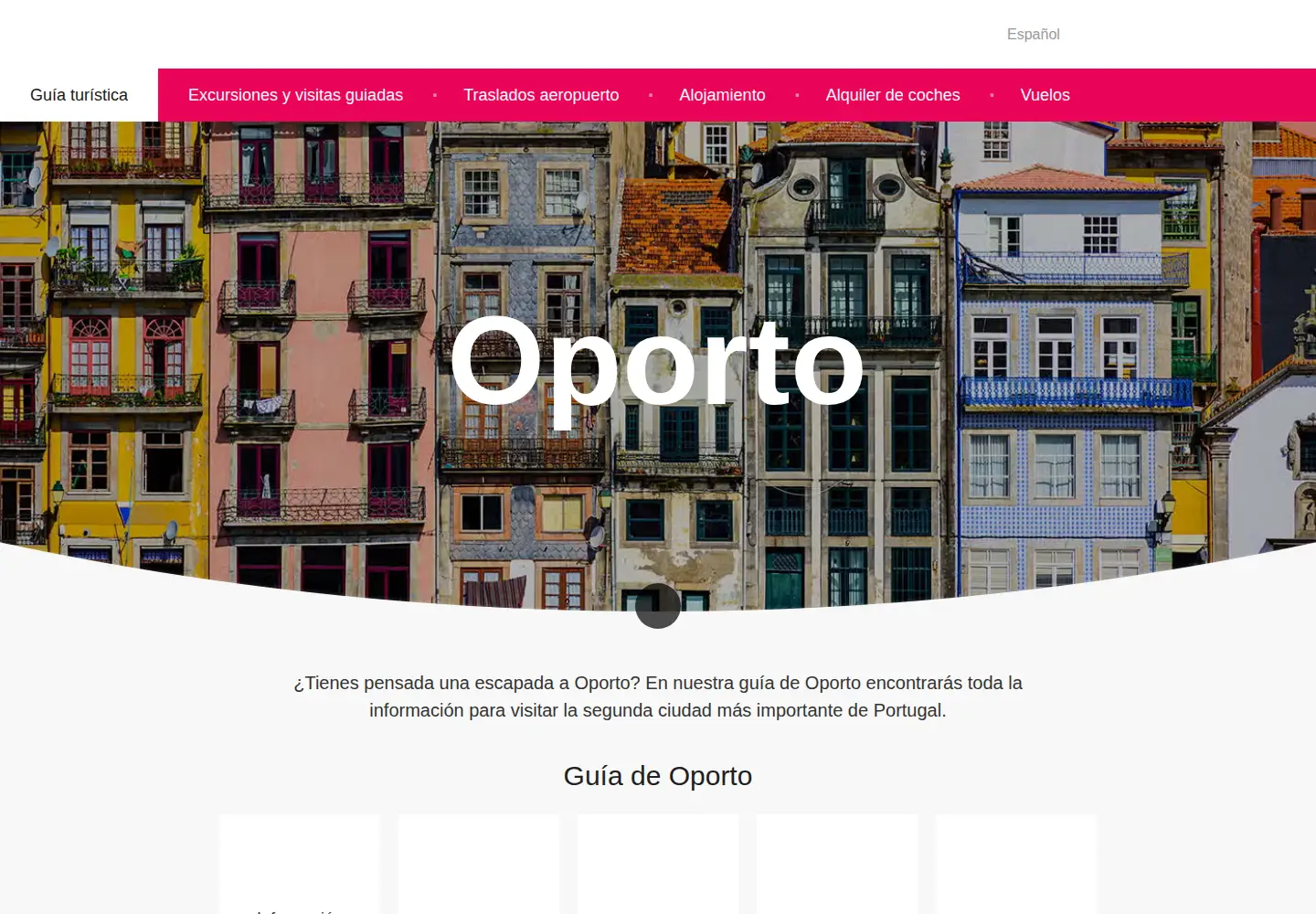 Screenshot of oporto.net