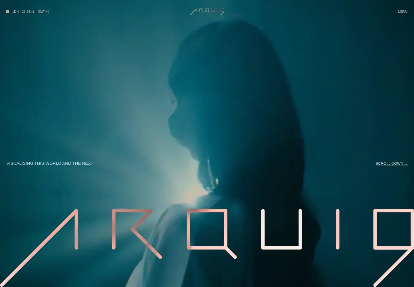 Captured homepage of arqui9.com in the current scan