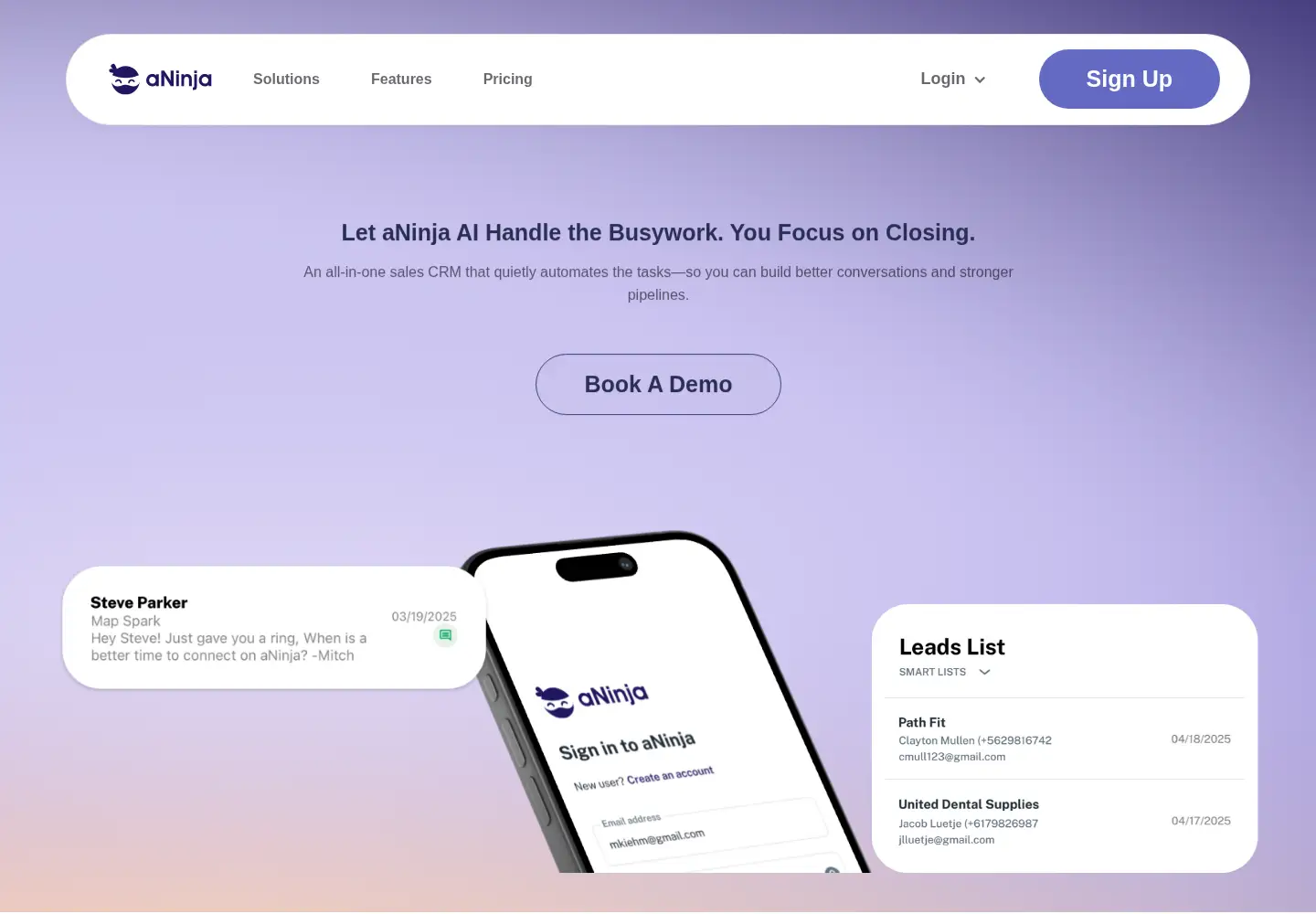 Screenshot of aninja.com