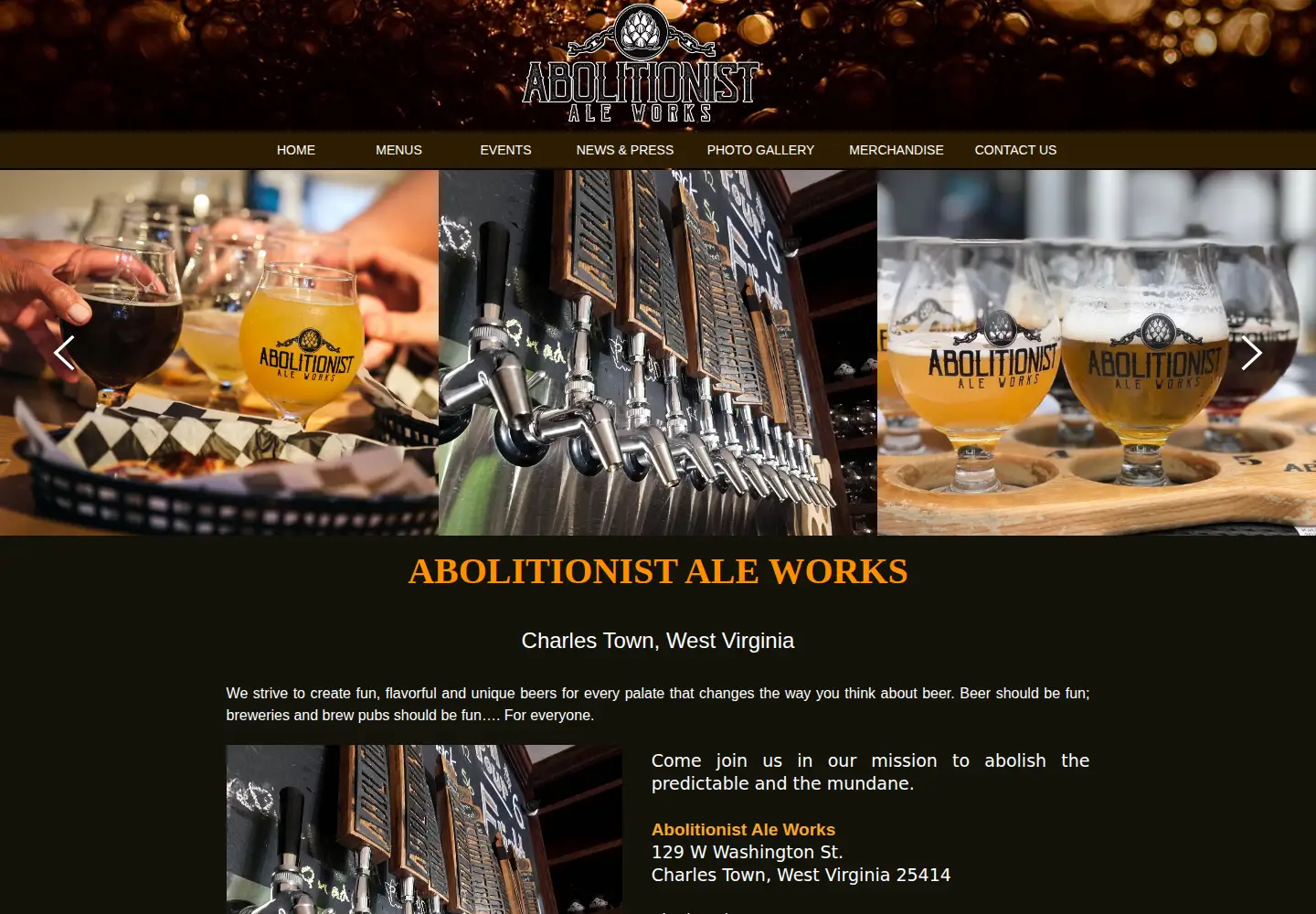 Screenshot of abolitionistaleworks.com