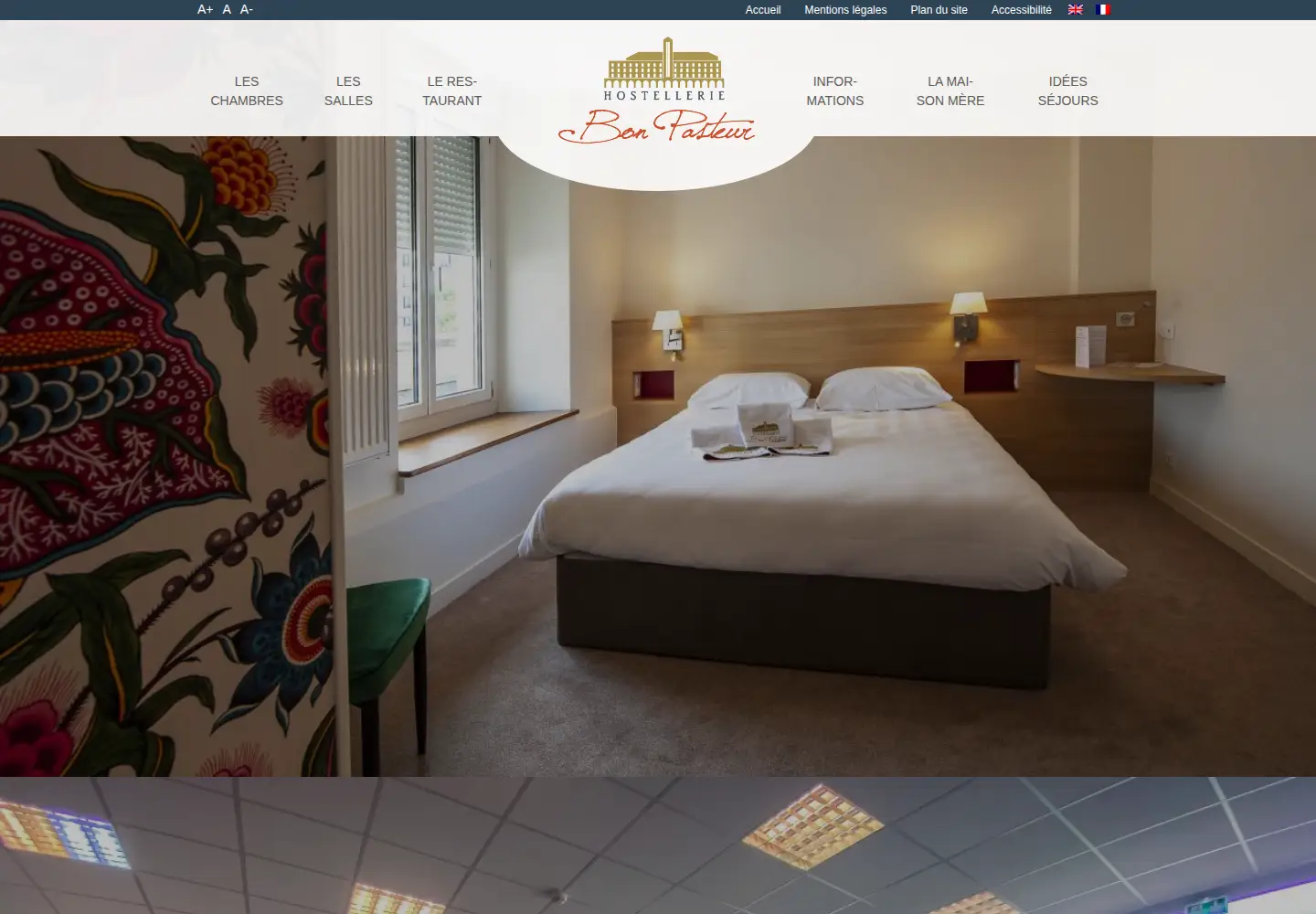 Screenshot of bonpasteur-hostellerie.org