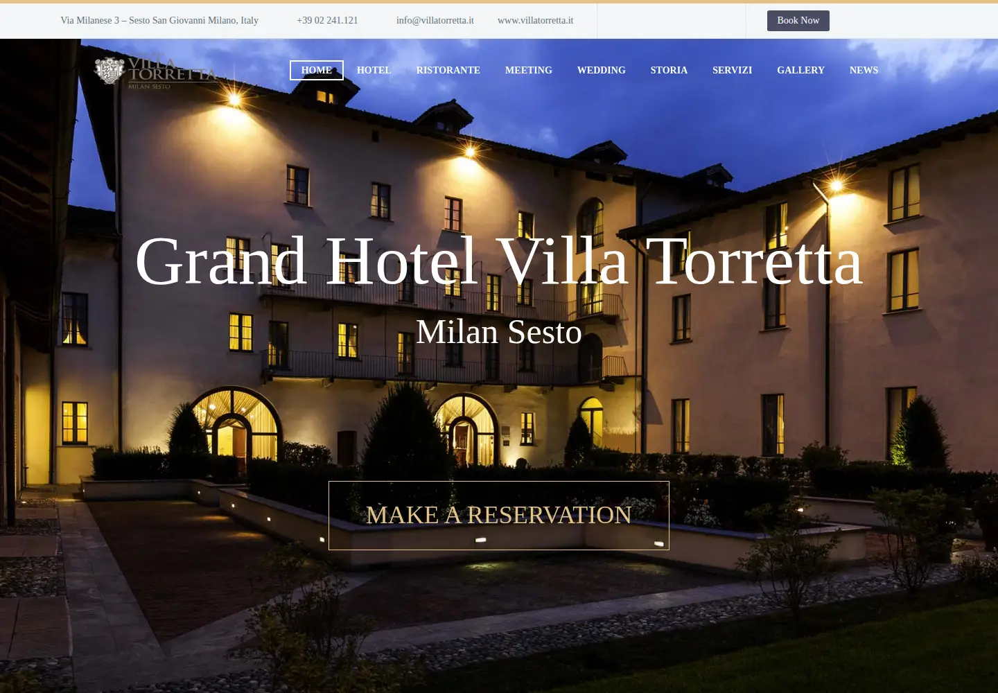 Screenshot of villatorretta.it