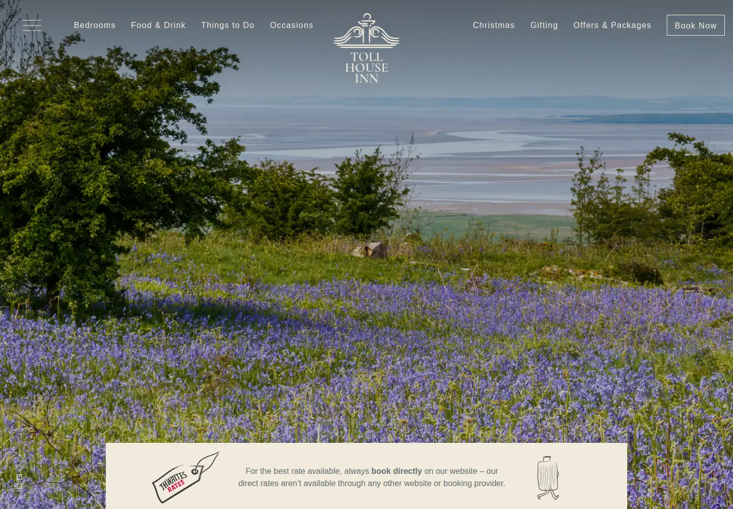 Screenshot of tollhouseinn.co.uk