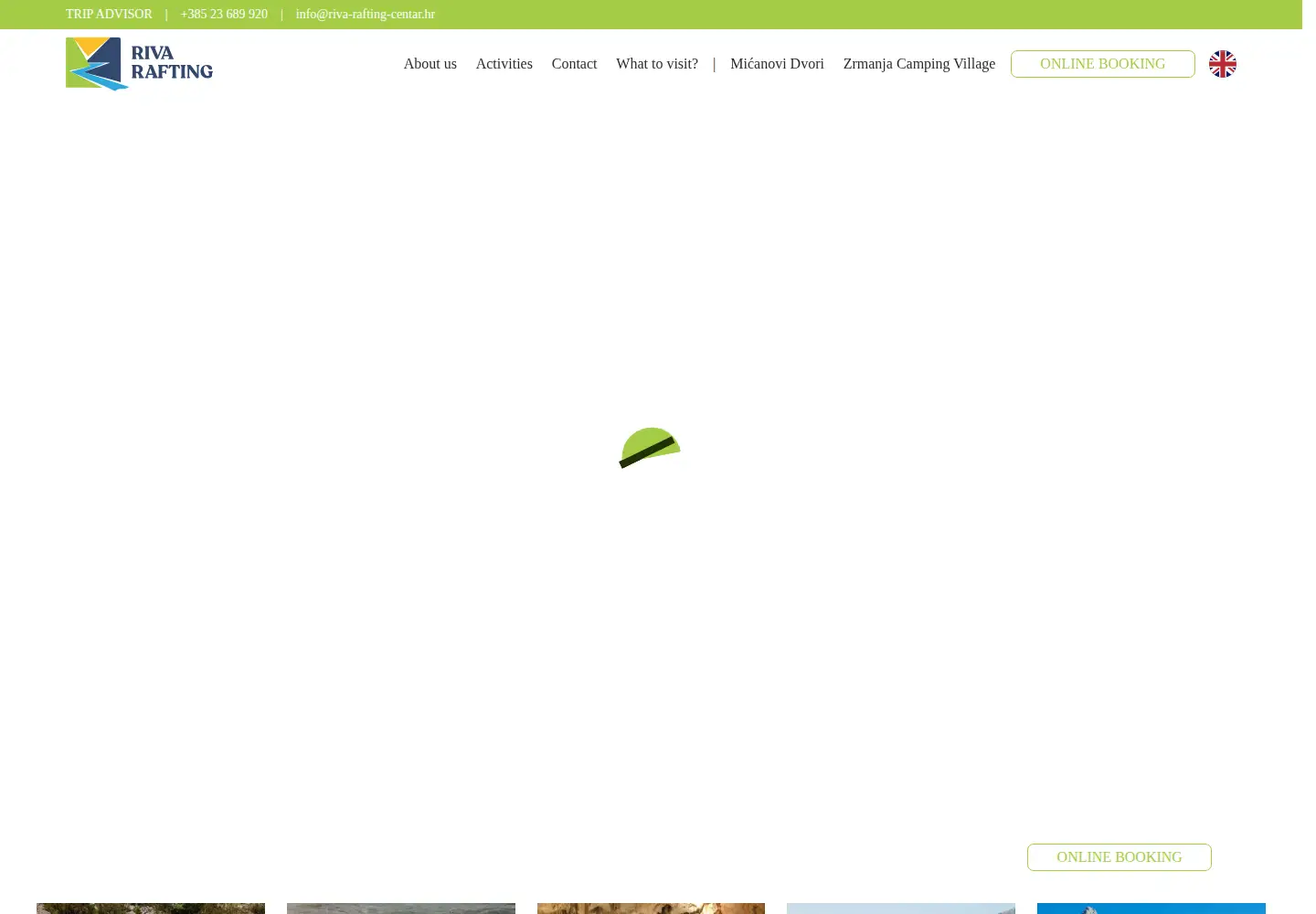 Screenshot of riva-rafting-centar.hr