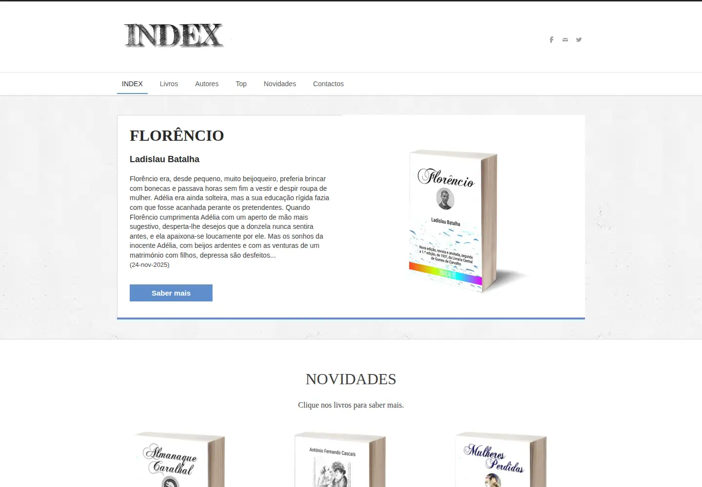 Captured homepage of indexebooks.com in the current scan