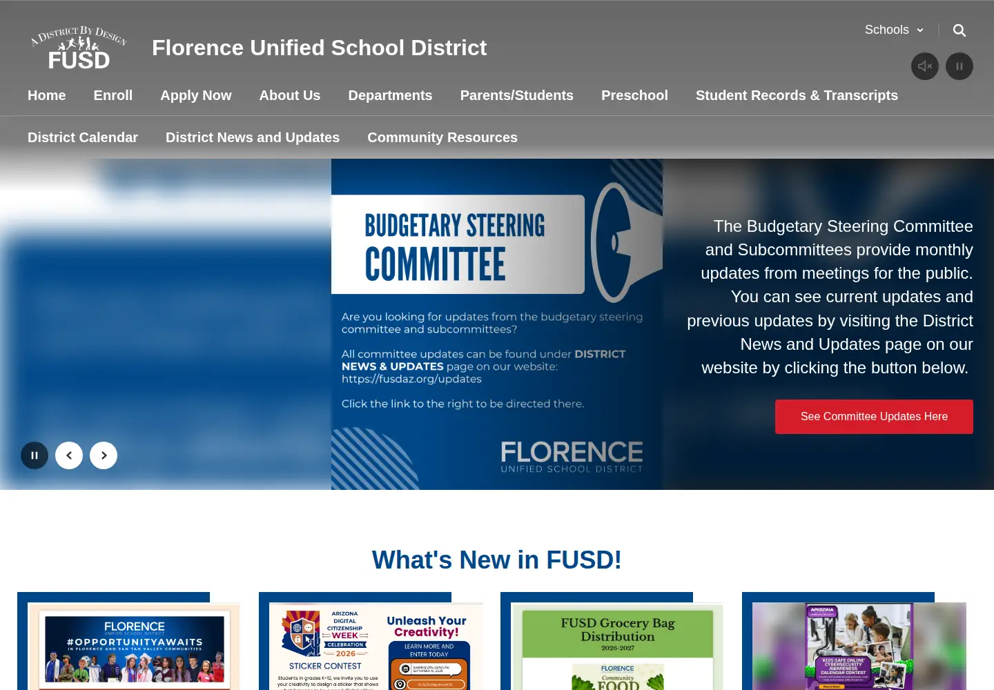 Captured homepage of fusdaz.org in the current scan