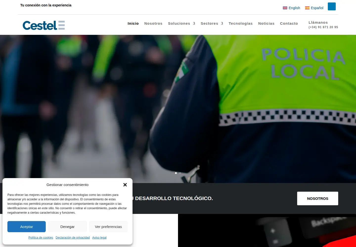 Screenshot of cestel.es