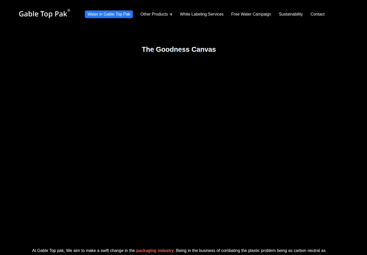Screenshot of gabletoppak.com