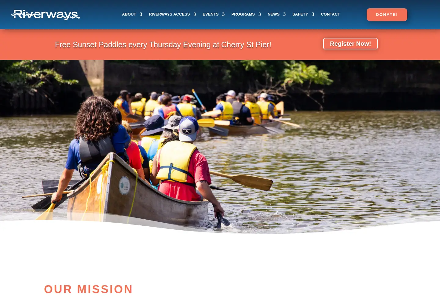 Screenshot of riverways.org
