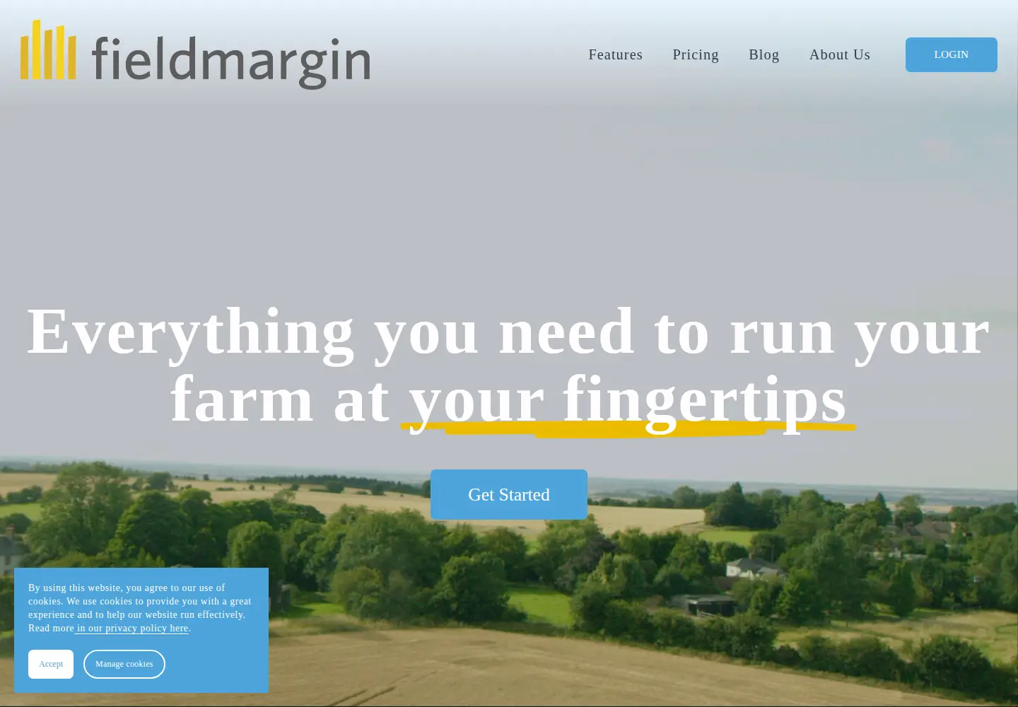 Screenshot of fieldmargin.com