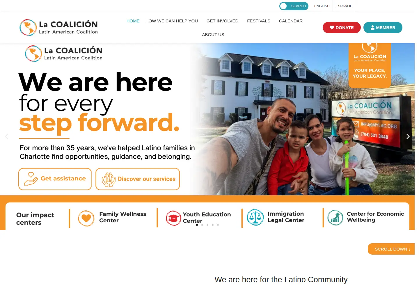Screenshot of latinamericancoalition.org