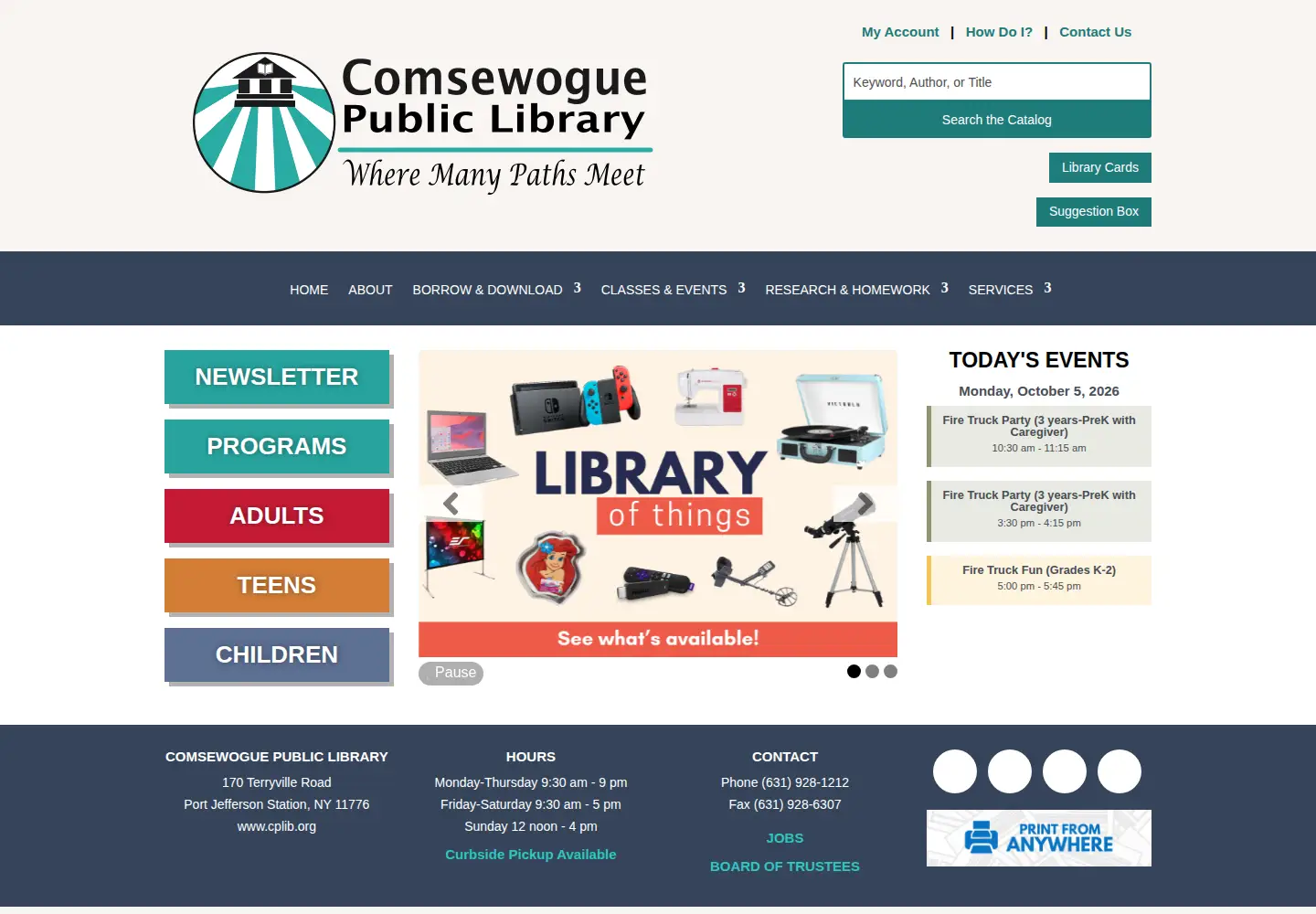 Screenshot of cplib.org
