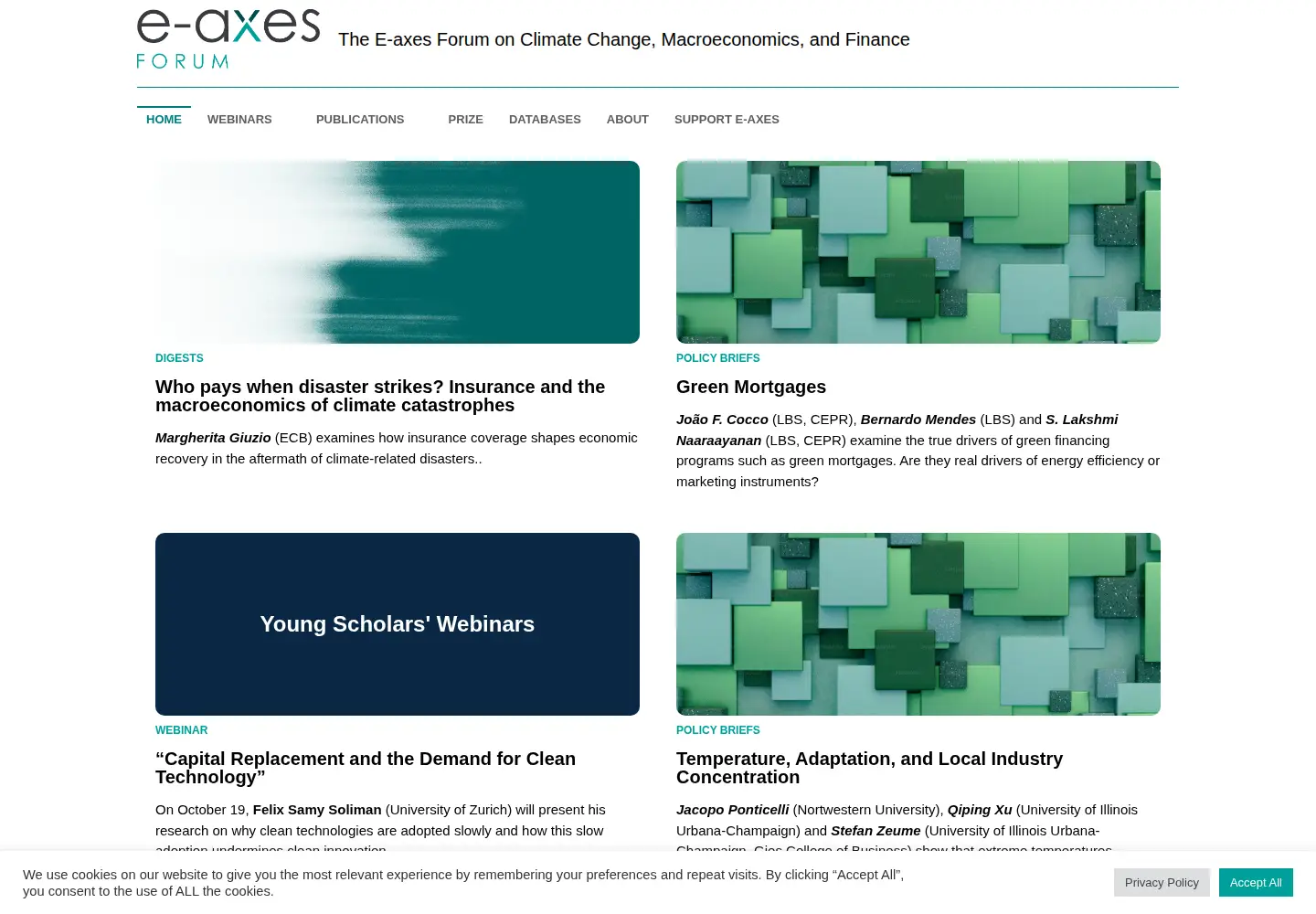 Screenshot of e-axes.org