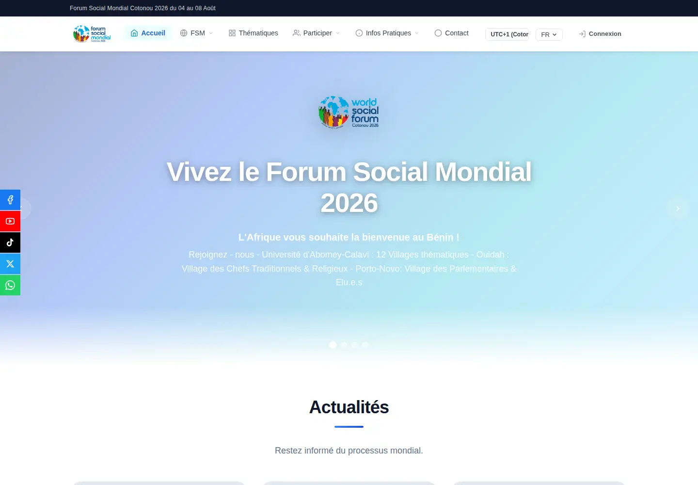 Screenshot of fsm2026benin.org