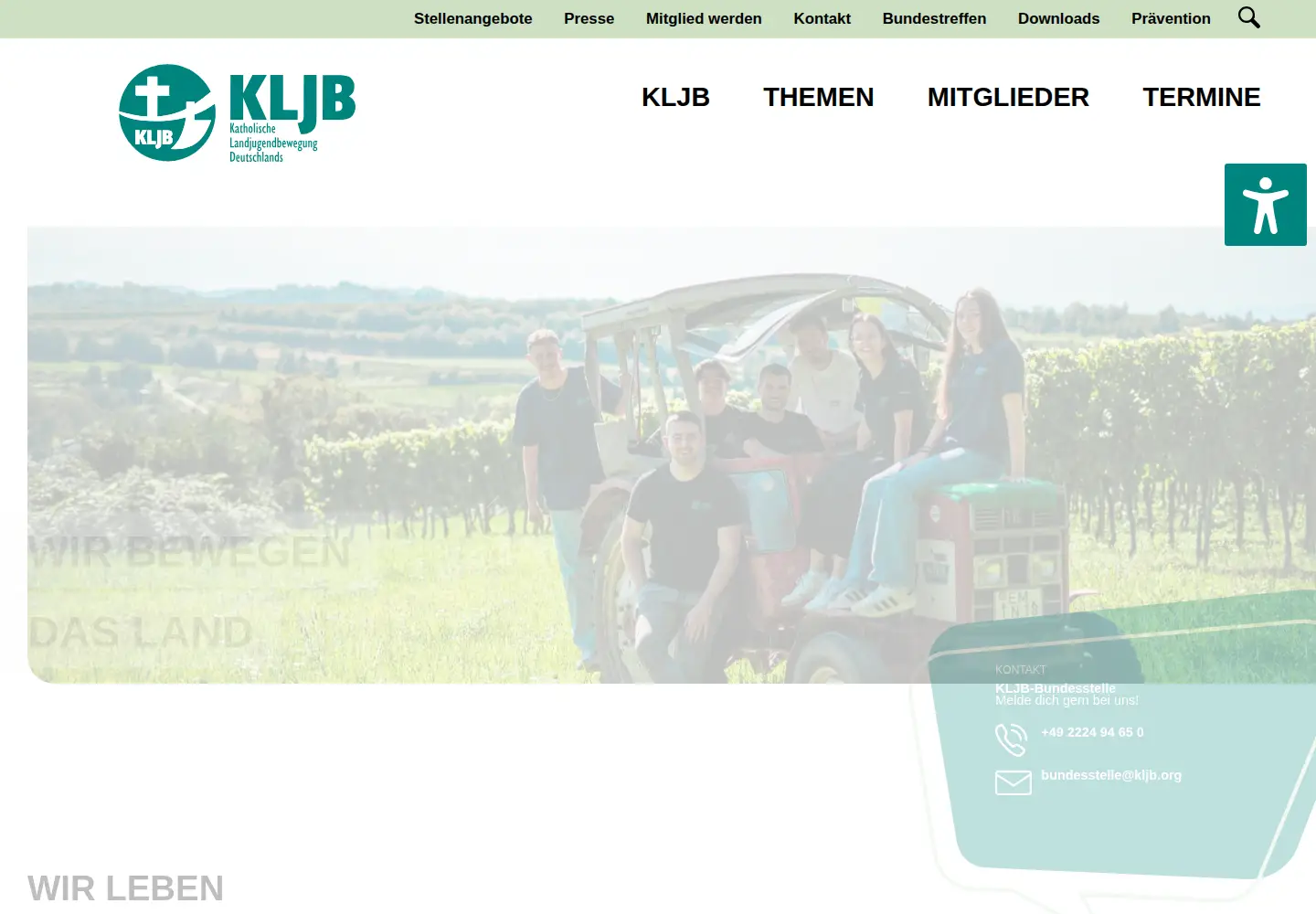 Screenshot of kljb.org