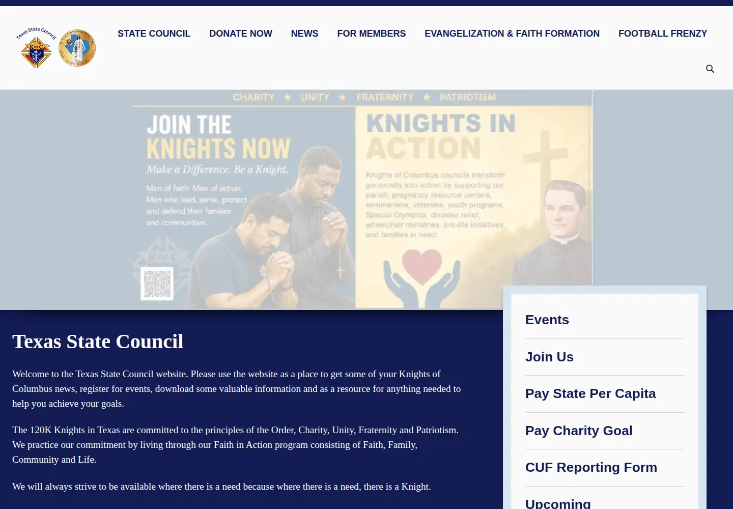 Screenshot of tkofc.org
