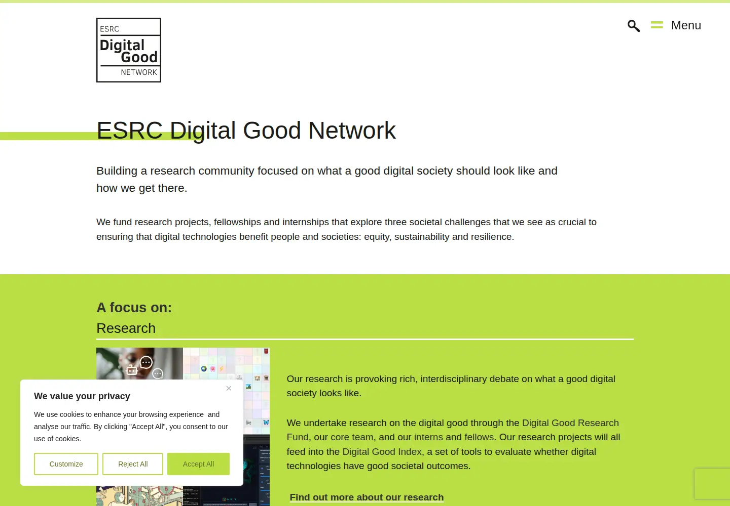 Screenshot of digitalgood.net