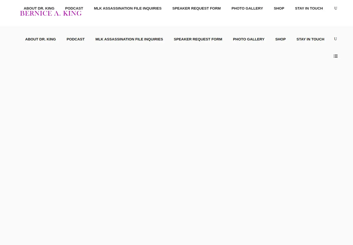 Screenshot of berniceking.com