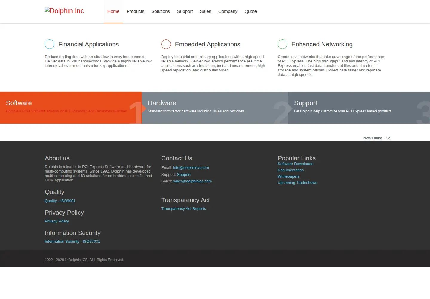 Screenshot of dolphinics.no