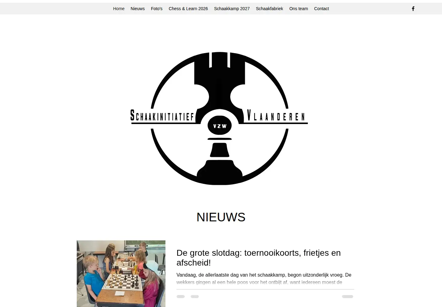 Captured homepage of schaakinitiatief.org in the current scan