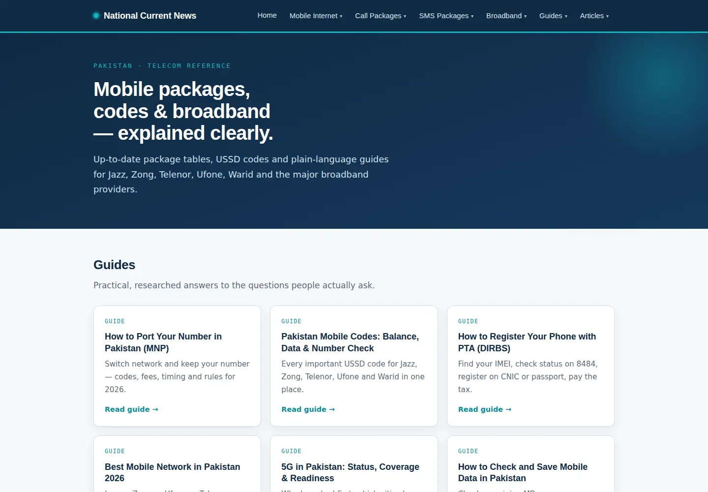 Screenshot of nationalcourier.pk