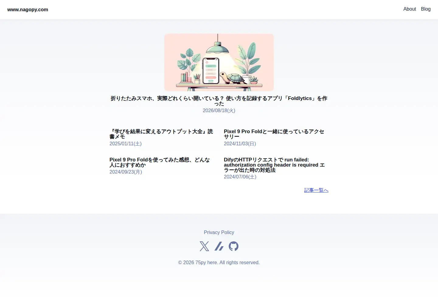 Screenshot of nagopy.com