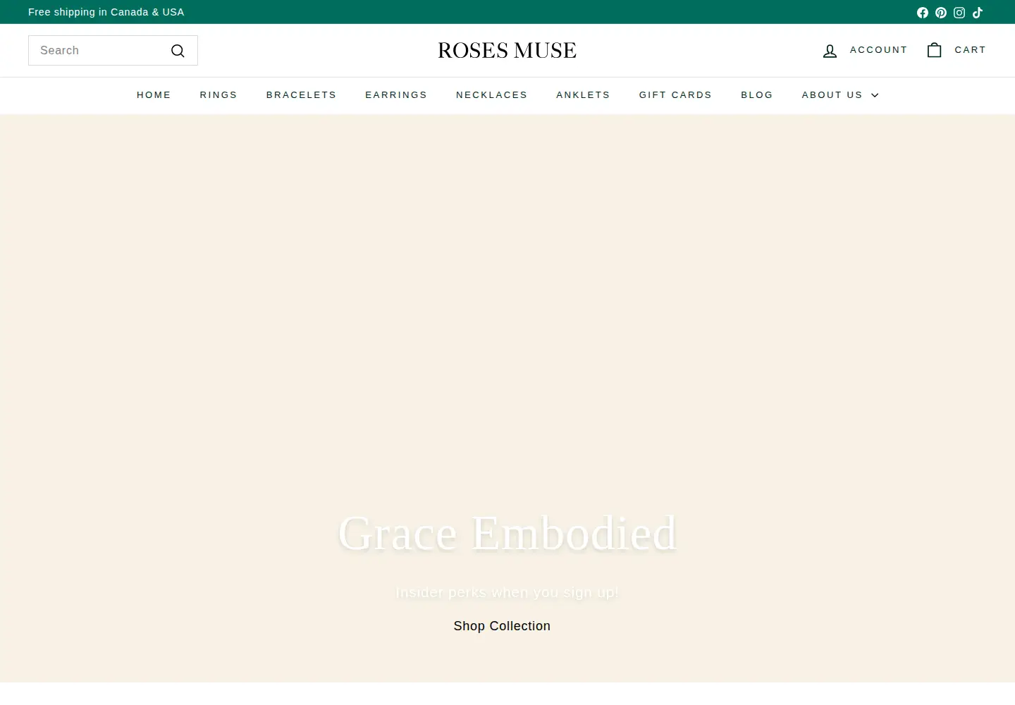 Captured homepage of rosesmuse.com in the current scan