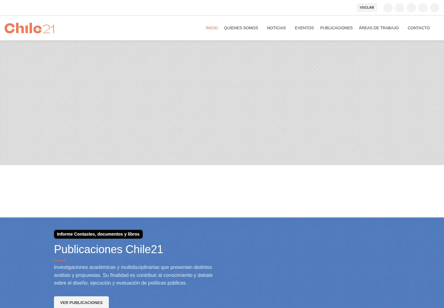 Captured homepage of chile21.cl in the current scan